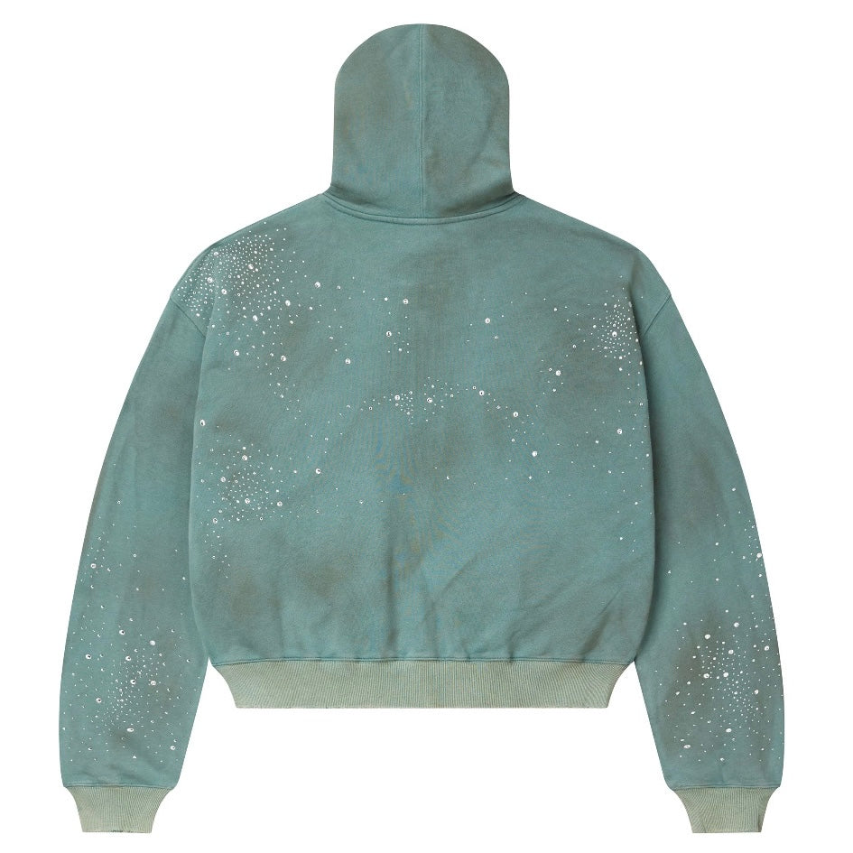 Vale Green Yellow Bank Zip Hoodie