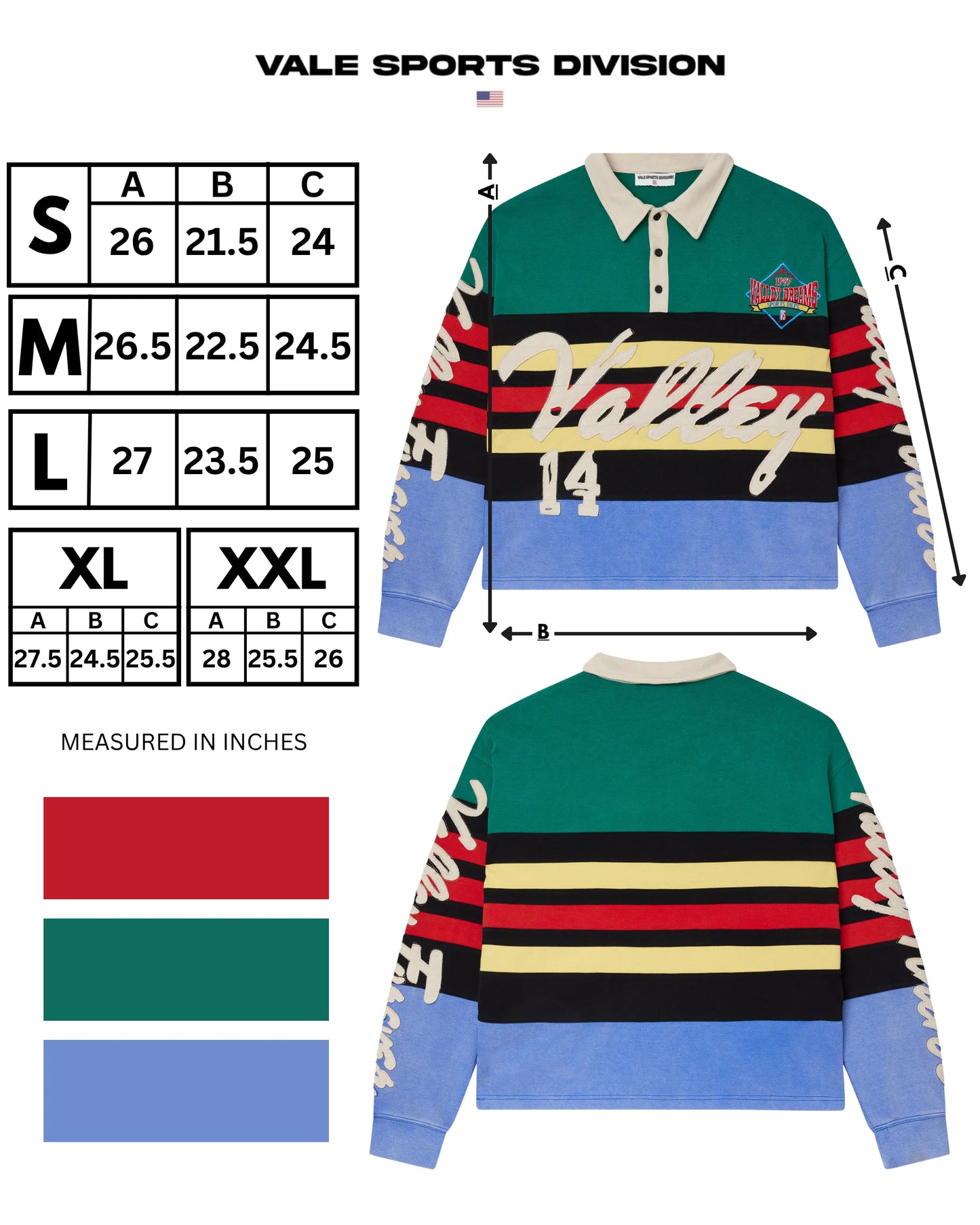 Vale Wallaby Rugby Long Sleeve