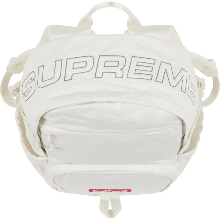 Supreme White Denim Backpack