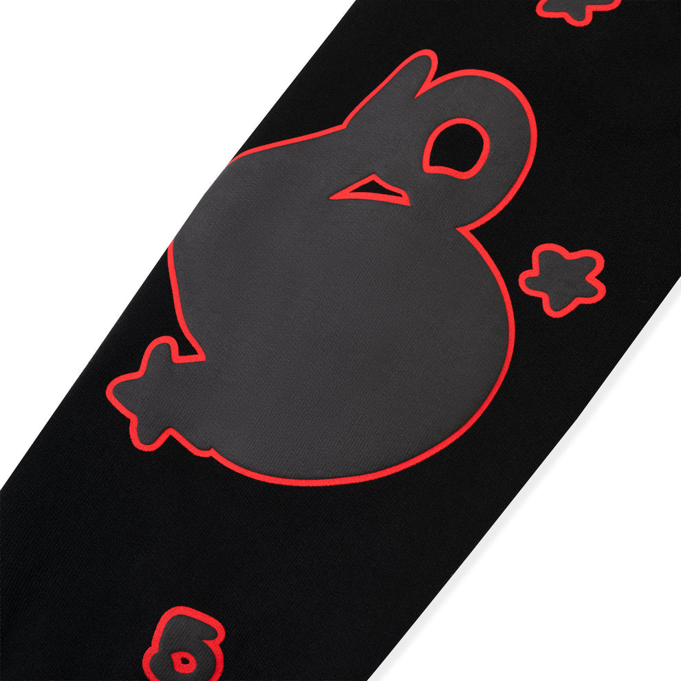 Sp5der Black Red Beluga Outline Hoodie