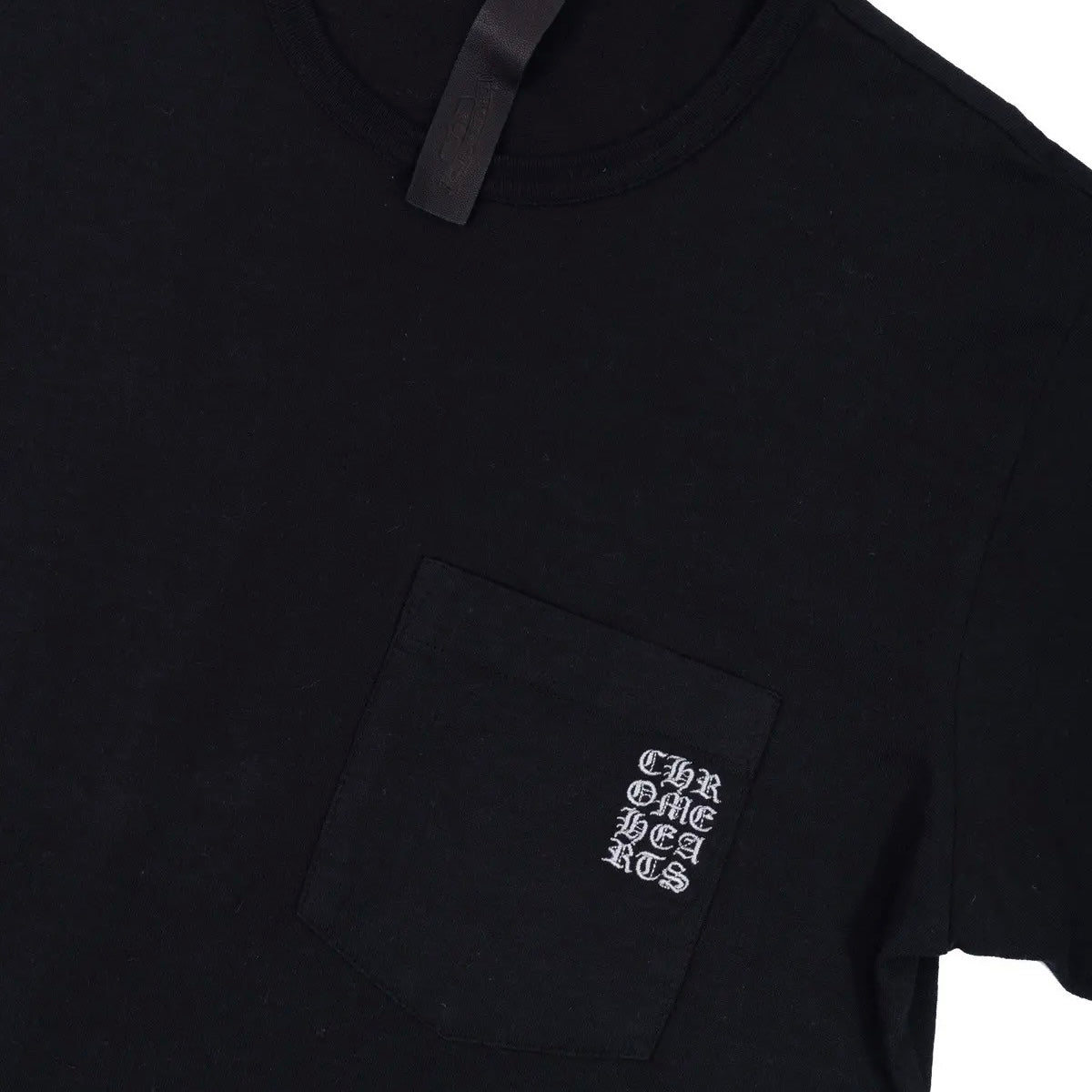 Chrome Hearts Black Embroidered Eyechart Logo T-Shirt