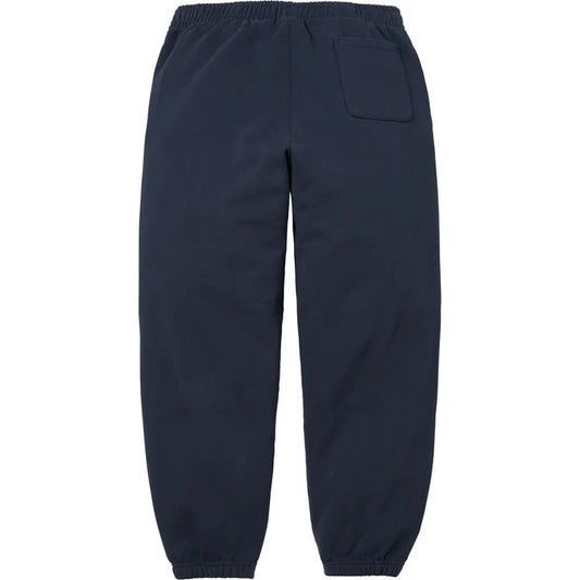 Supreme Navy Satin Applique Sweatpants