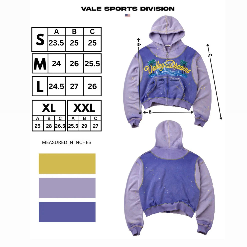 Vale Paradise Zip Hoodie