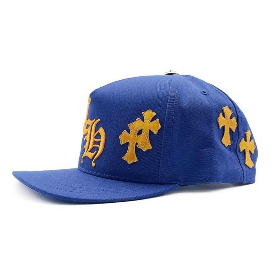 Chrome Hearts Blue Cross Patch Snapback Hat