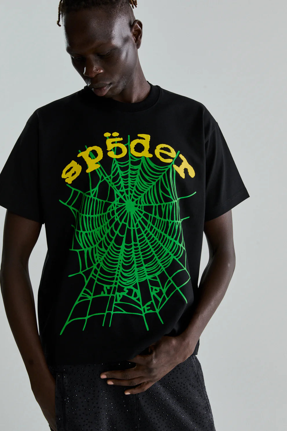 Sp5der Black OG Web V2 T-Shirt