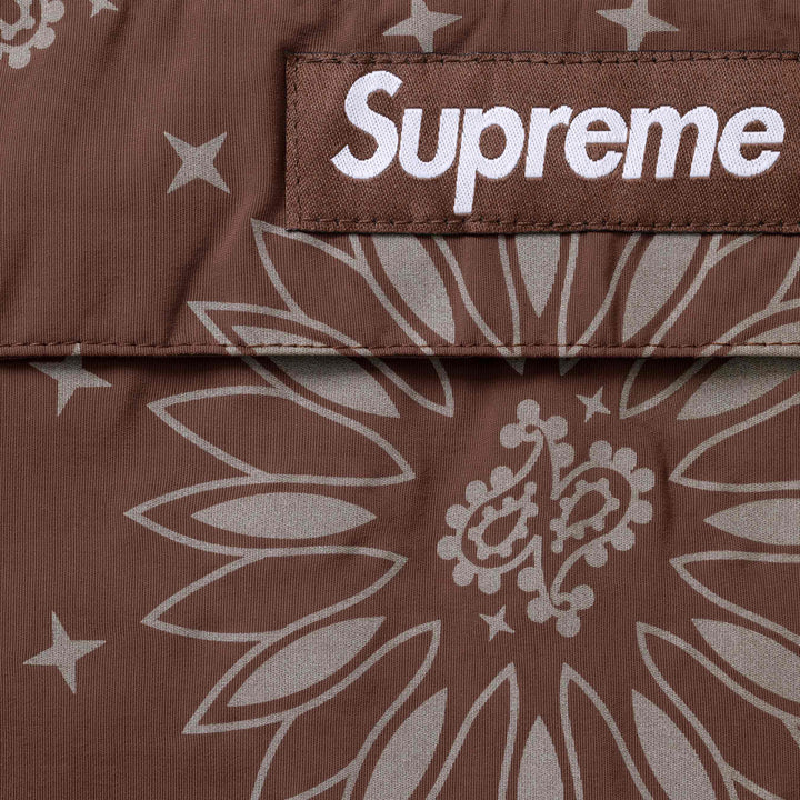 Supreme Brown Reflective Bandana Anorak Jacket