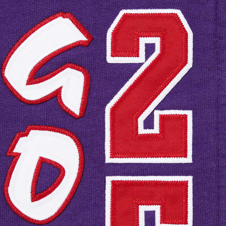 Supreme Purple League Champs Zip Hoodie