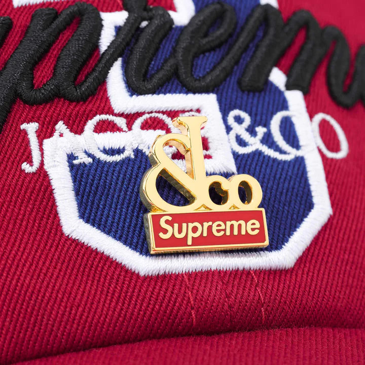 Supreme Jacob & Co La Martina Red 6-Panel Hat