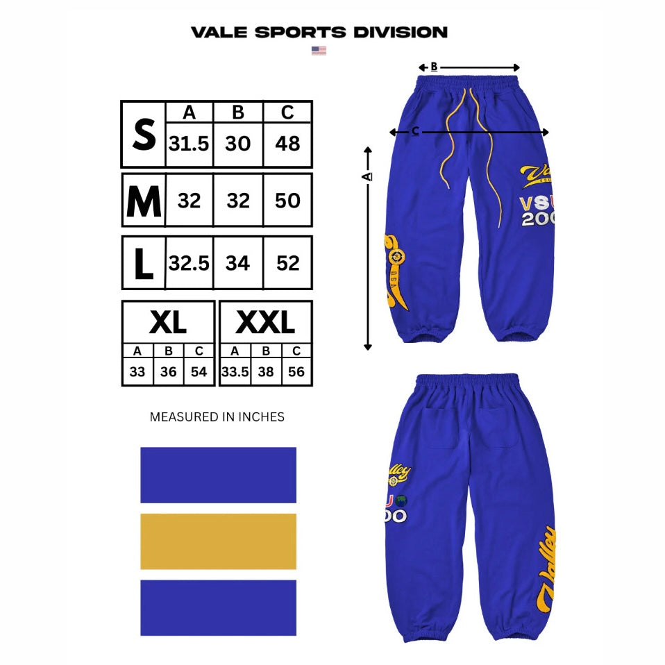Vale Blue Public Sweatpants