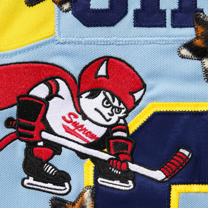 Supreme Light Blue Fire & Ice Hockey Jersey