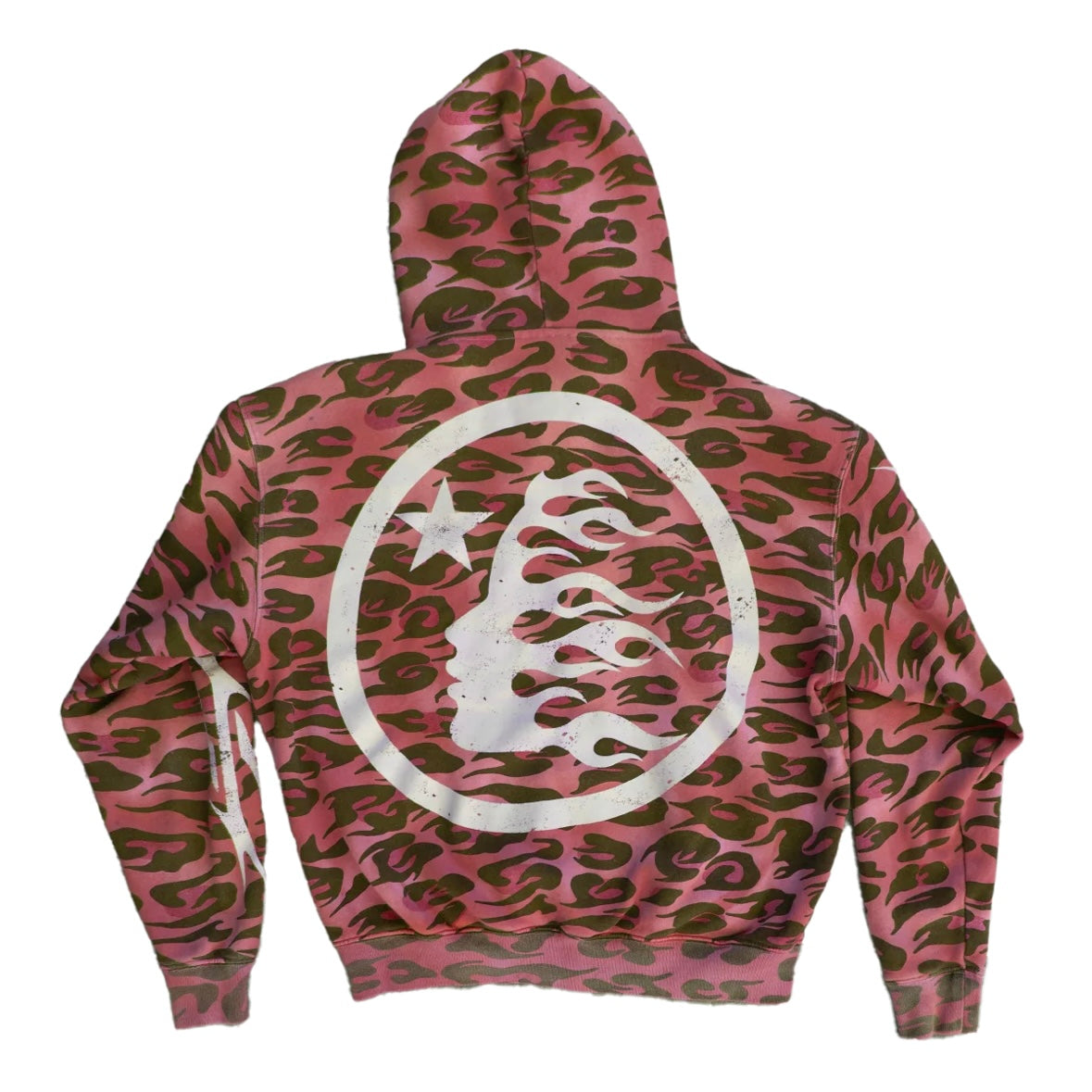 Hellstar Red Cheetah Zip Hoodie