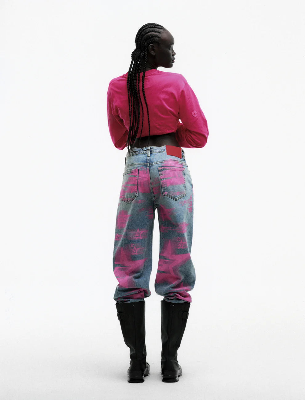 Sp5der Indigo 5 Star Blue Denim Pants