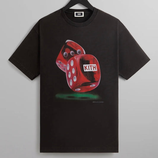 Kith Black High Stakes Dice Vintage T-Shirt Front View