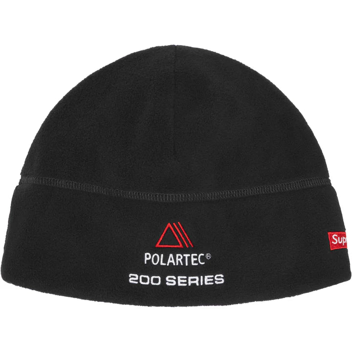 Supreme Black Polartec Sport Beanie