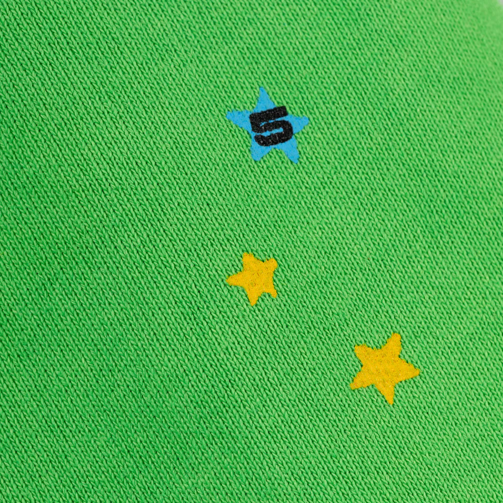 Sp5der Bright Green Punk V2 Rhinestone Sweatpants