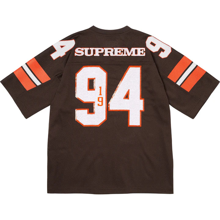 Supreme Brown Sequin Football Jersey