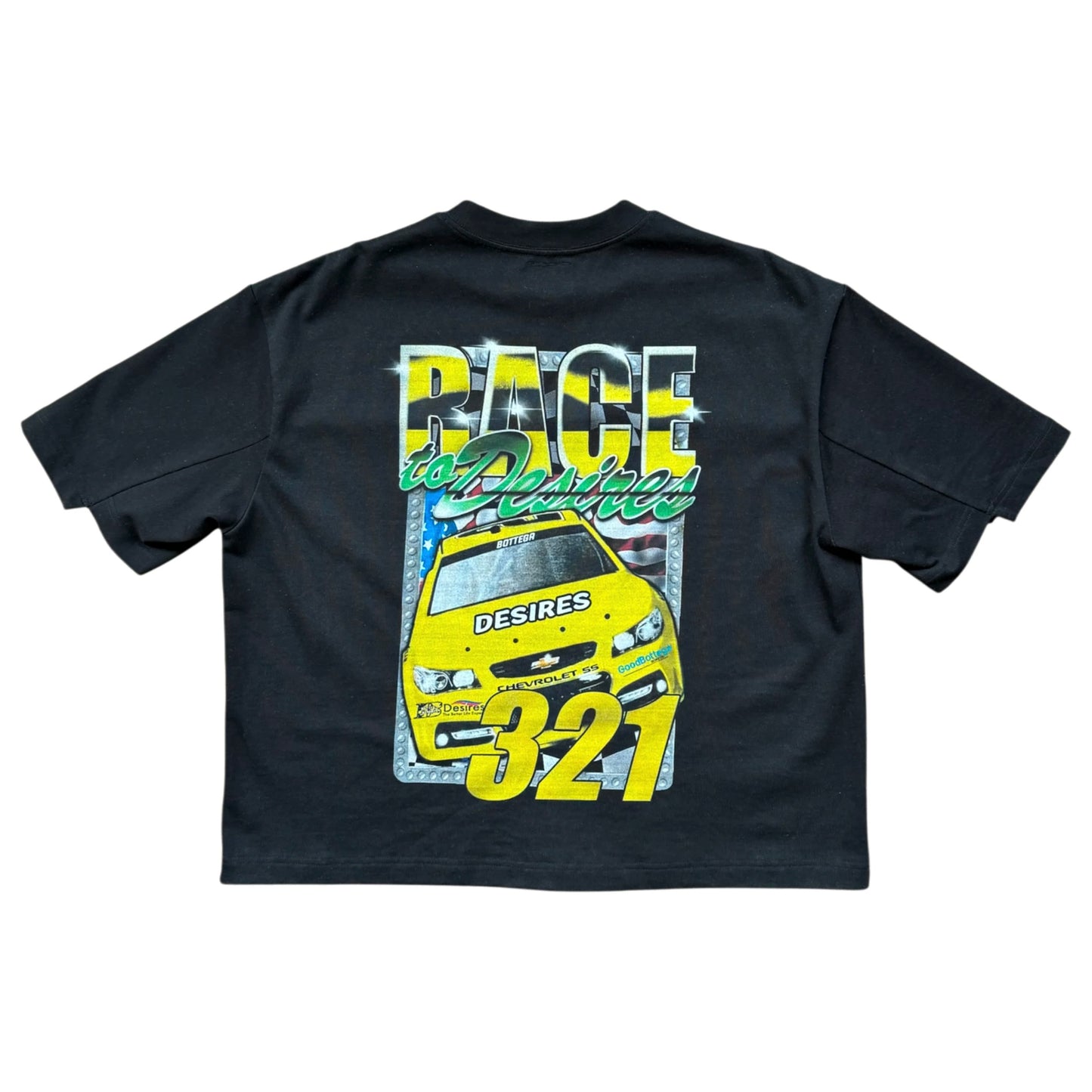Bottega Desires Black Race Nascar T-Shirt