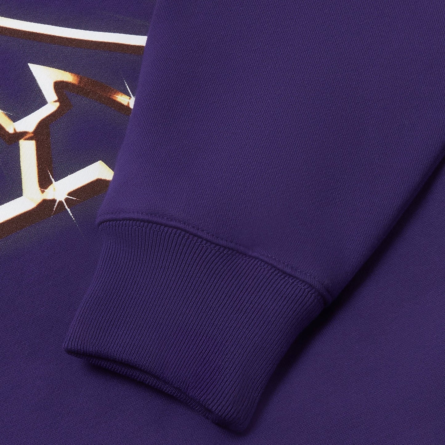 OVO Purple Bling Hoodie Close Sleeve