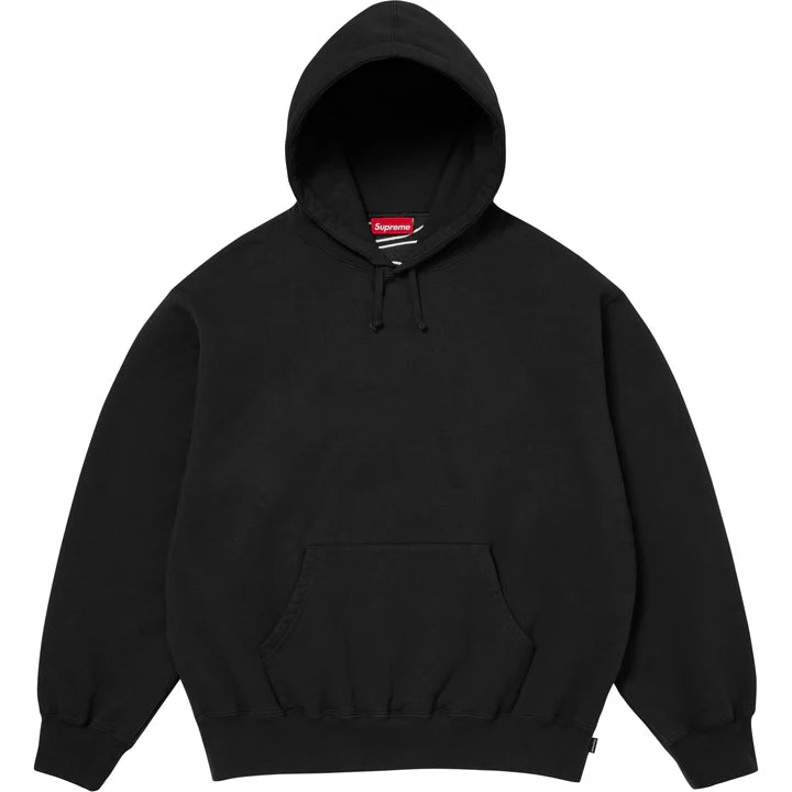 Supreme Black Satin Applique Hoodie