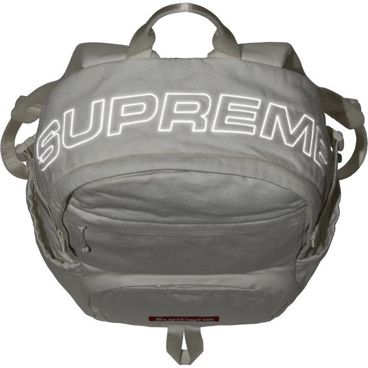 Supreme White Denim Backpack