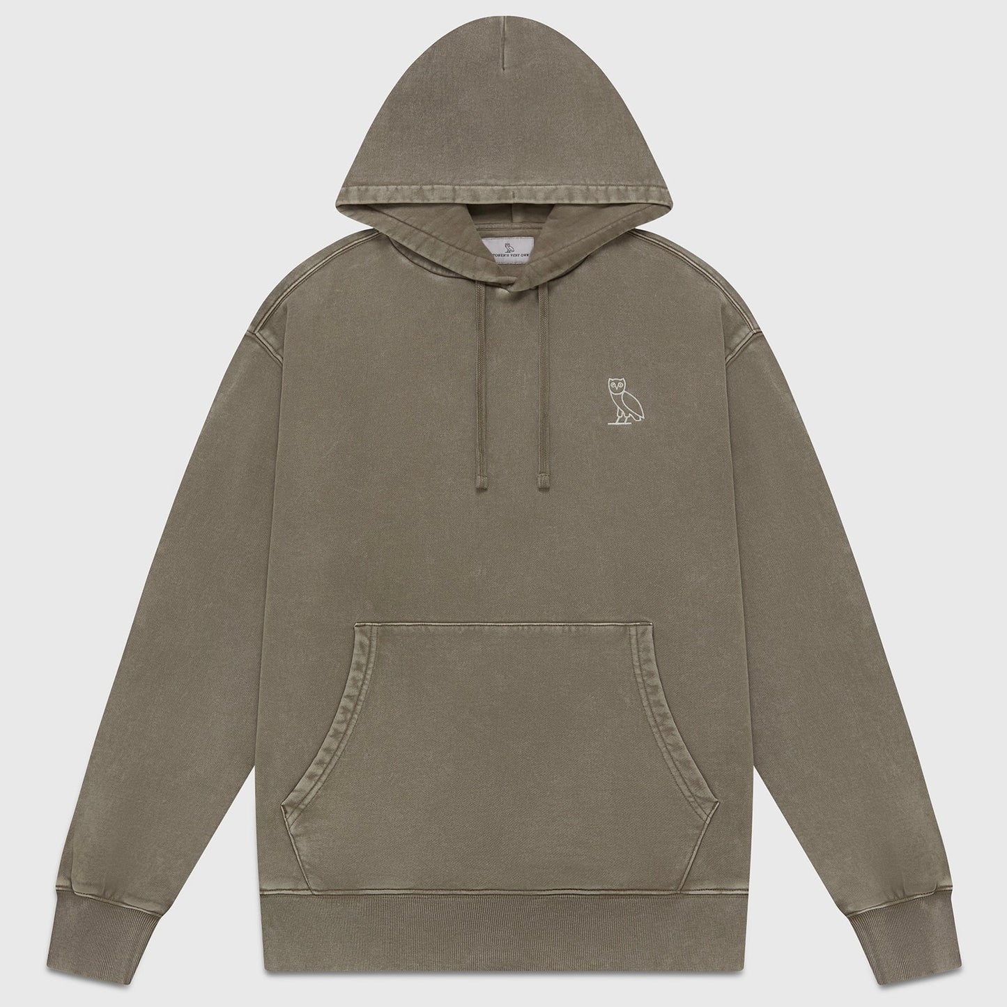 OVO Washed Brown Hoodie Front View