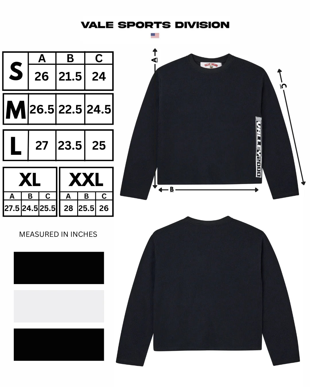 Vale Black VSX 2000 Thermal Long Sleeve