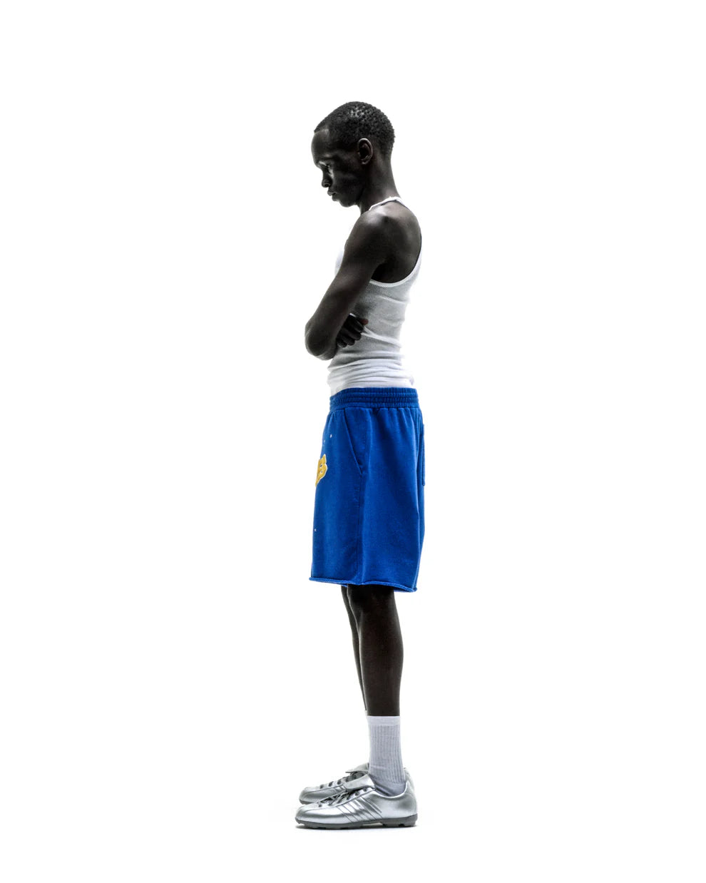 Sp5der Blue OG Logo Sweatshorts