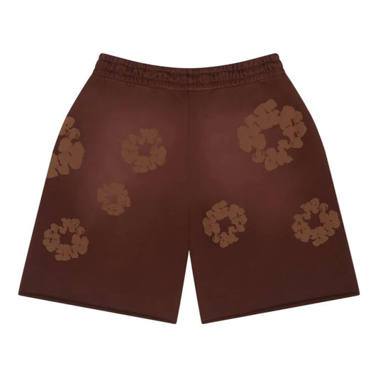 Denim Tears Brown Mono Cotton Wreath Shorts