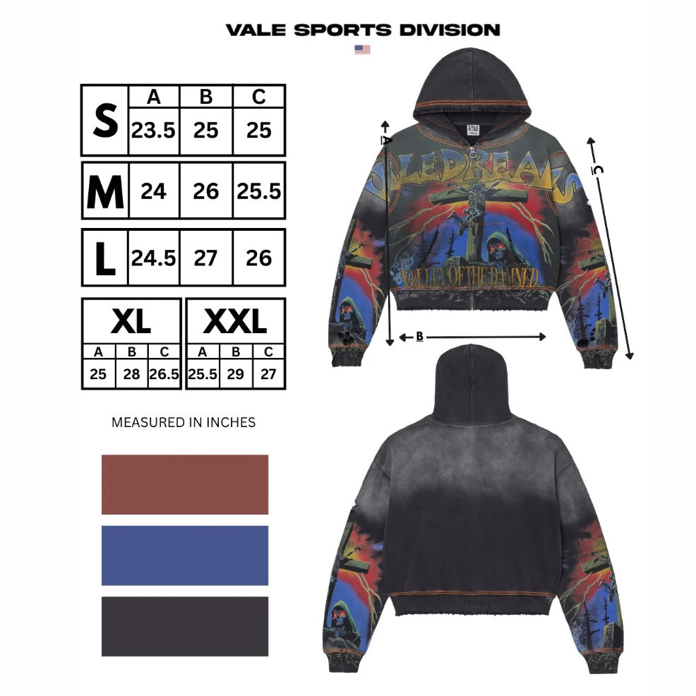 Vale Gravedigger Zip Hoodie