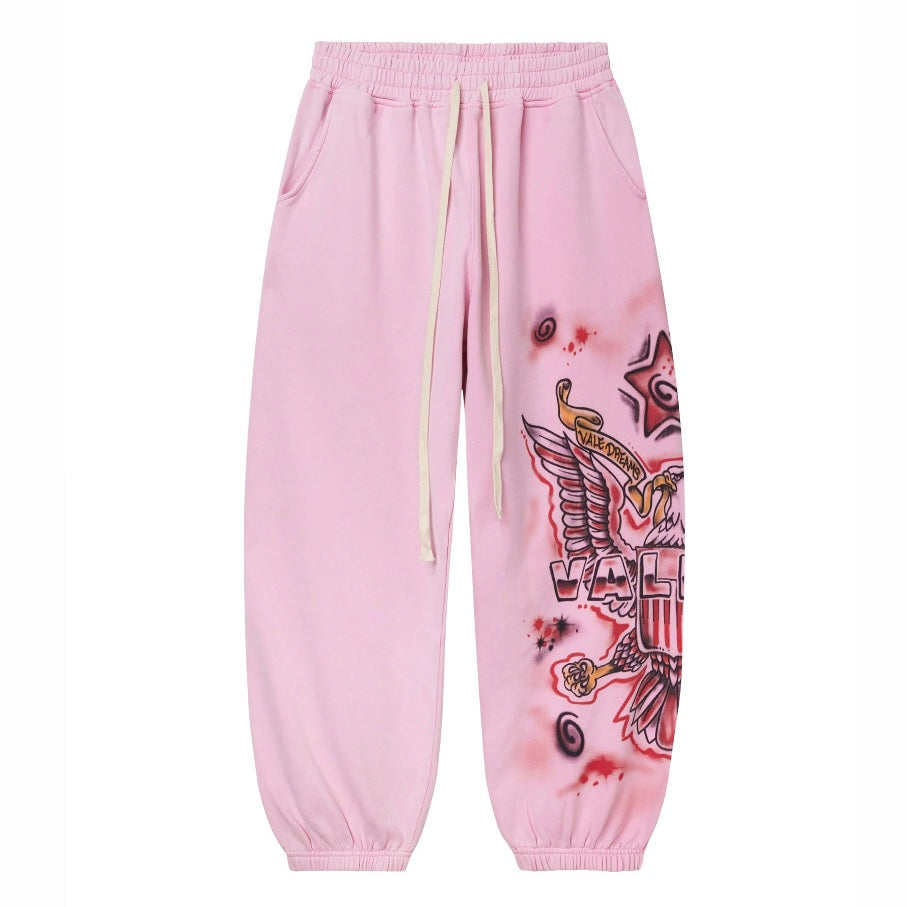 Vale Pink Flag Sweatpants