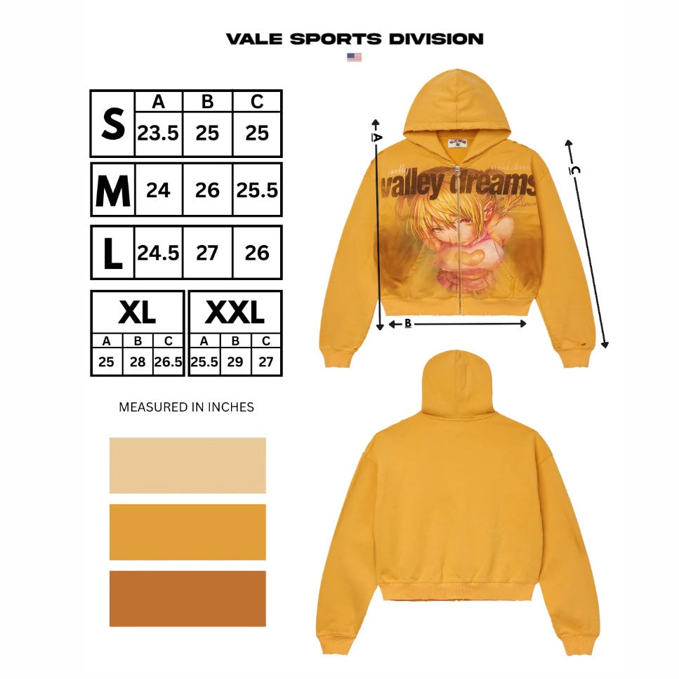 Vale Gold Rush Zip Hoodie