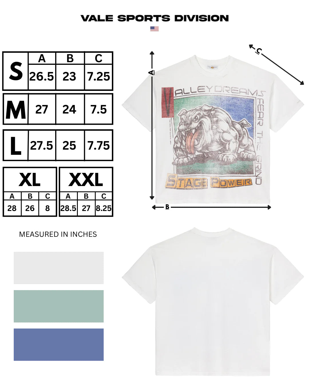 Vale White Big Stage T-Shirt