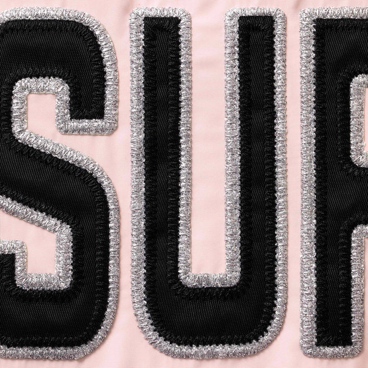 Supreme Pink Spellout Coaches Jacket