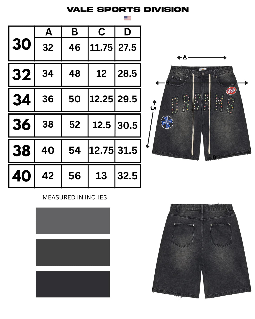 Vale Black Dream Jorts