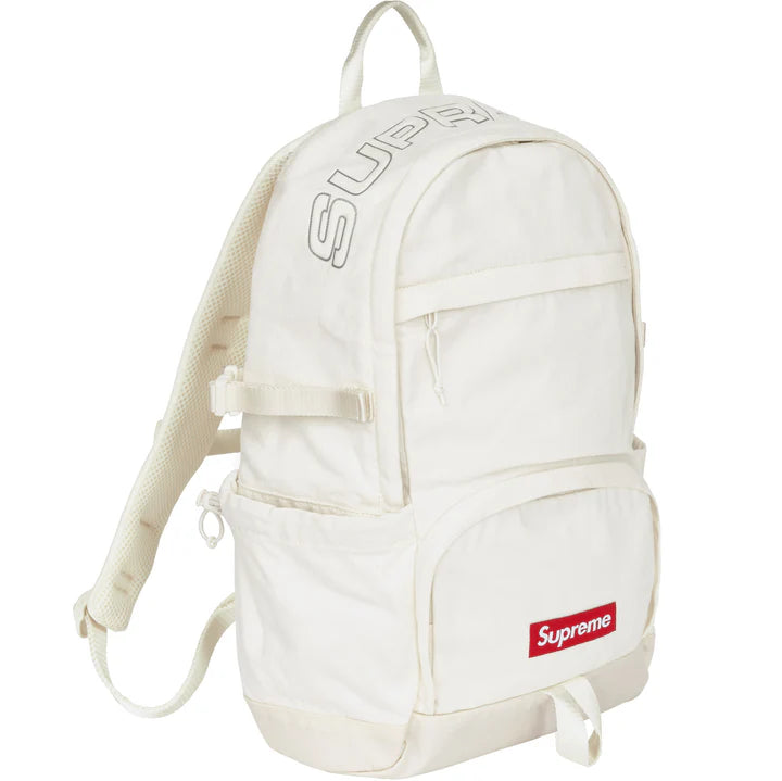 Supreme White Denim Backpack