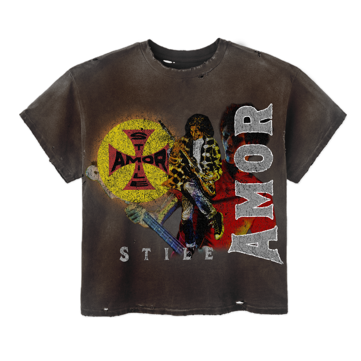 Stile de Amor Washed Crocce T-Shirt