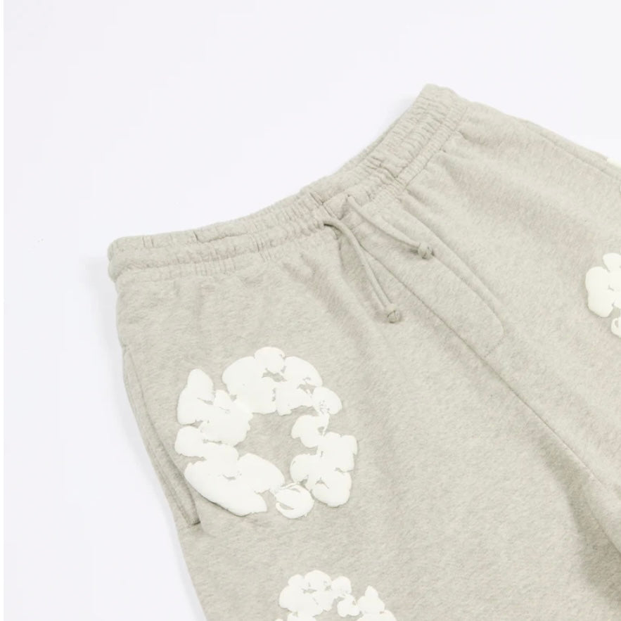 Denim Tears Grey Cotton Wreath Shorts