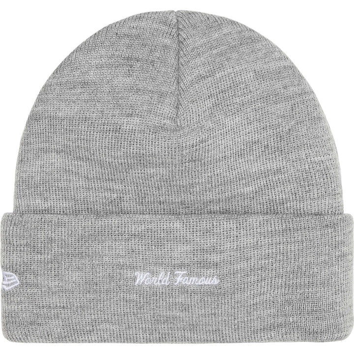 Supreme New Era Heather Grey Box Logo Beanie