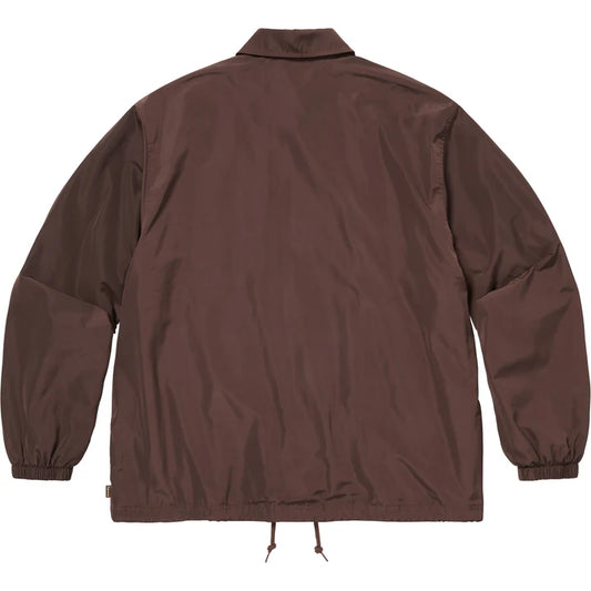 Supreme Brown Spellout Coaches Jacket
