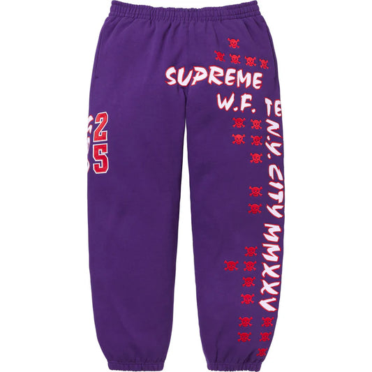 Supreme Purple League Champs Sweatpants