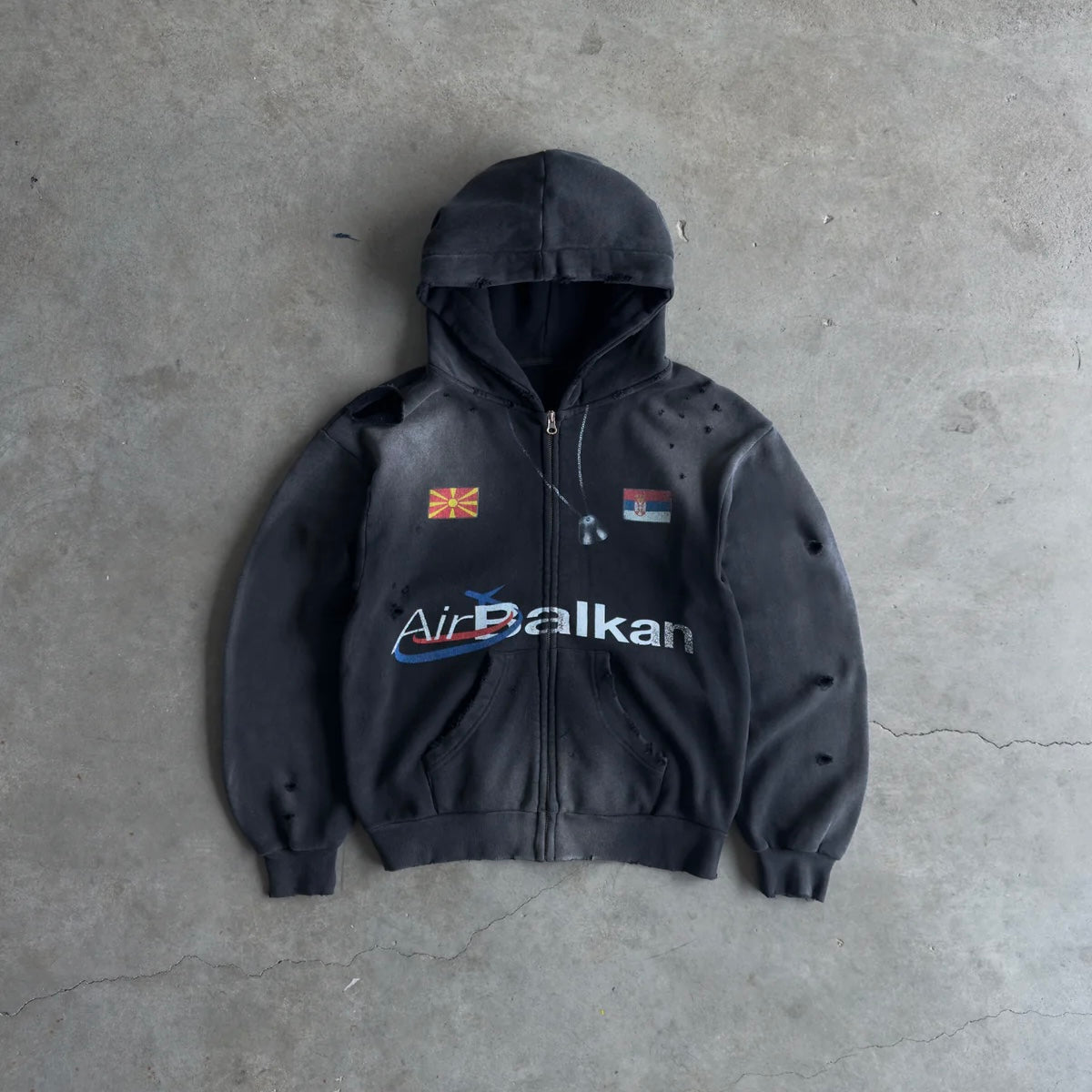 Bravest Studios Black Balkan Zip Hoodie