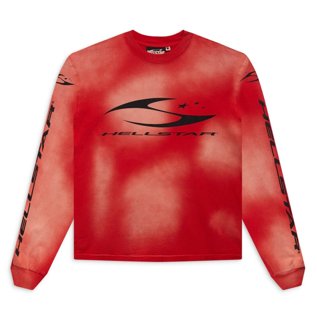 Hellstar Red H Cursive Logo Long Sleeve