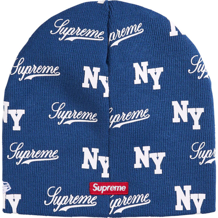 Supreme New Era Royal Monogram Beanie
