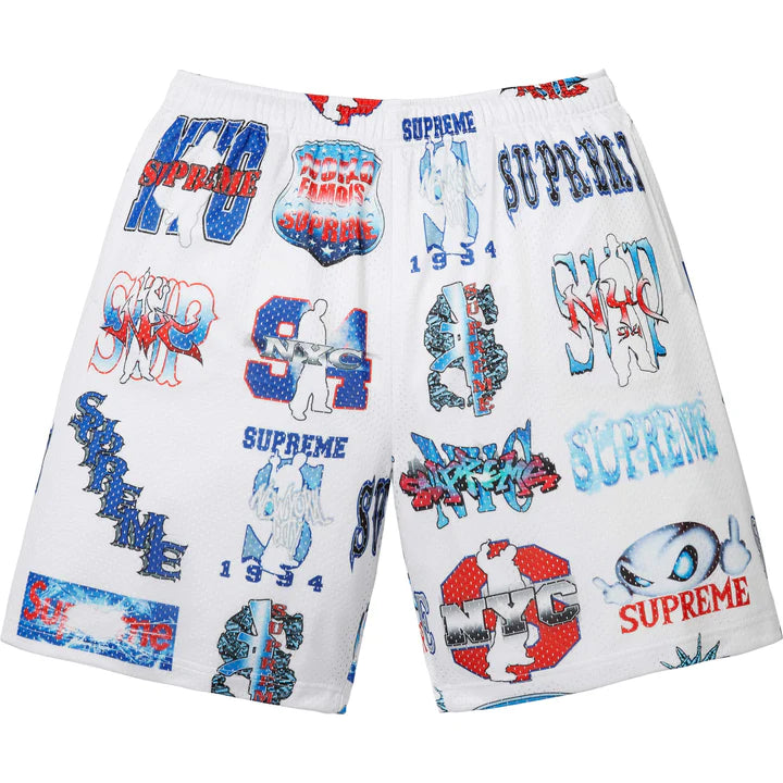 パンツ Supreme Money Print Mesh Shorts Supreme White Flash Mesh Shorts | Soles District