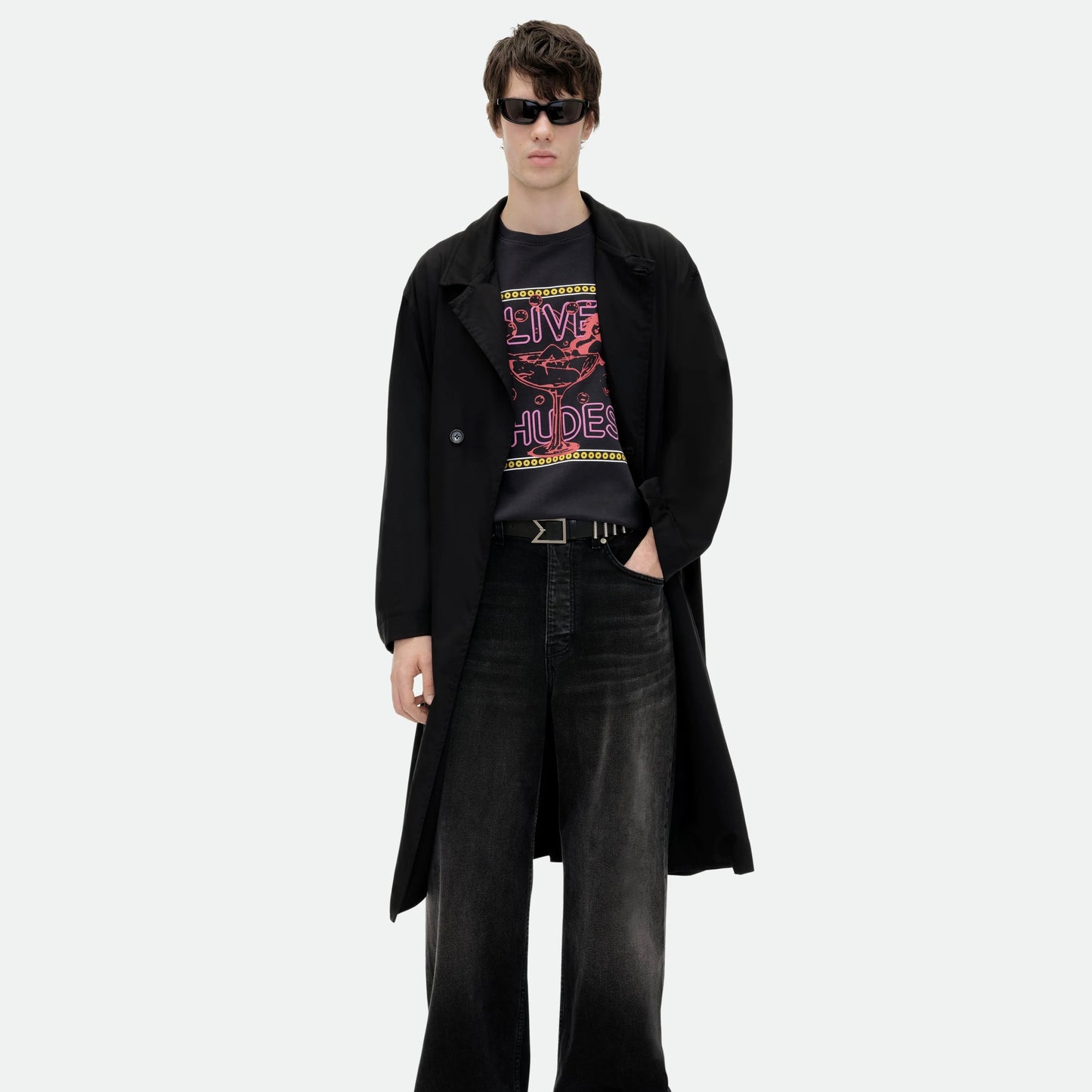 Rhude Vintage Black Live Rhudes T-Shirt