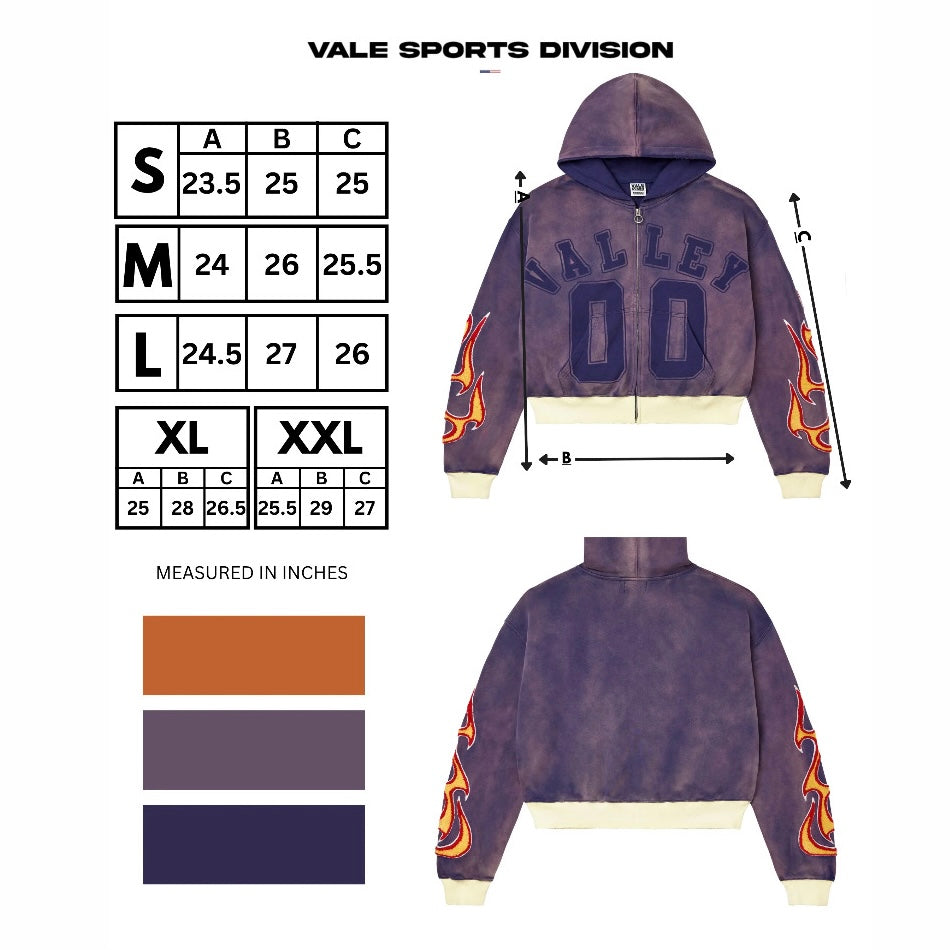 Vale Purple Chimera Zip Hoodie