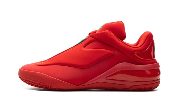 Converse Shai 001 Winter Red, bright red low-top sneaker in profile with sculpted panels and tonal red midsole