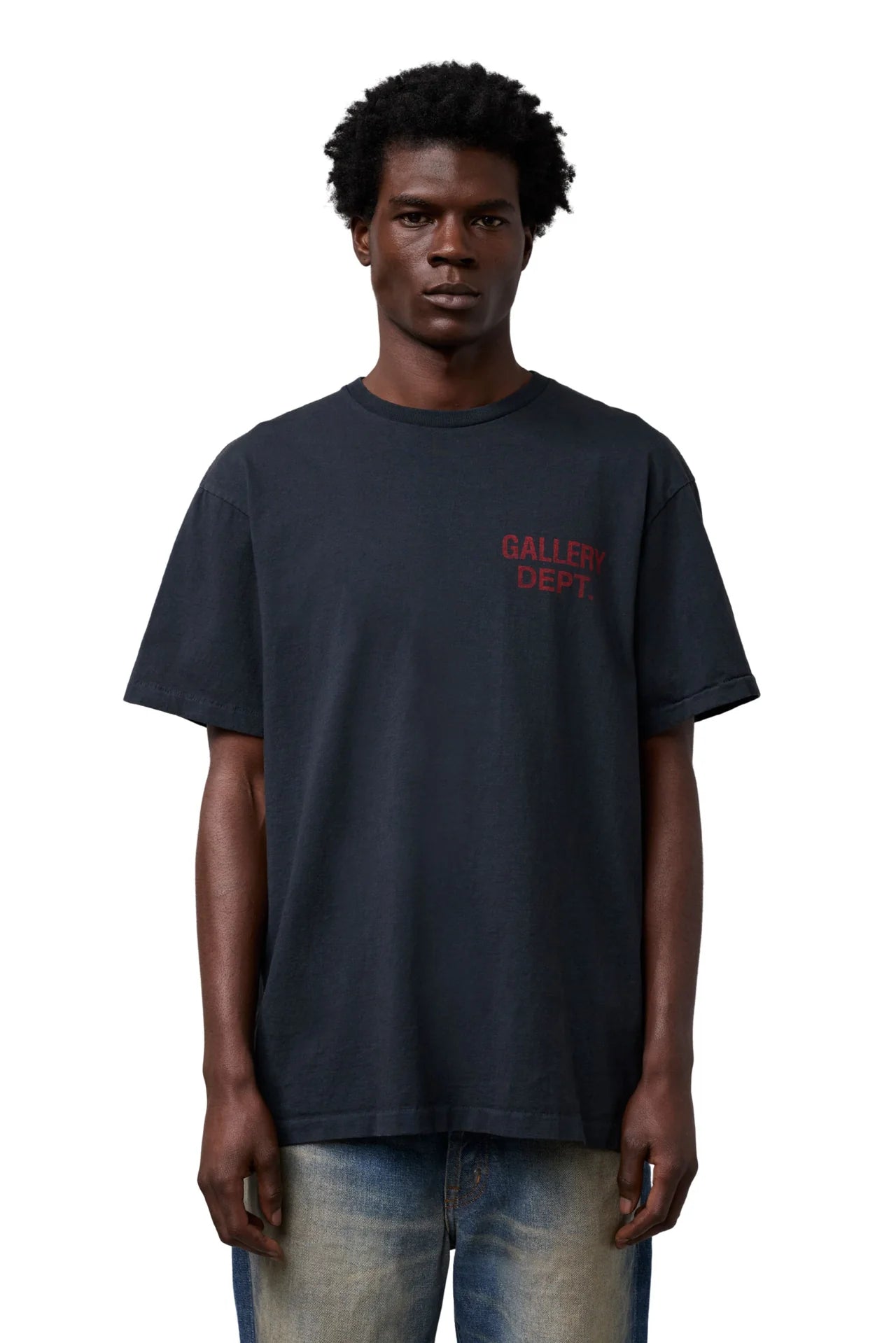 Gallery Dept Black Souvenir Logo T-Shirt