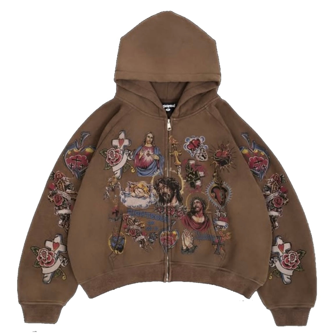 We Are Righteous Mocha Risen King Zip Hoodie ComplexCon Exclusive