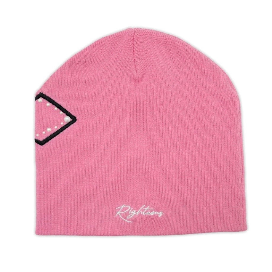 We Are Righteous Pink Pearl Logo Beanie